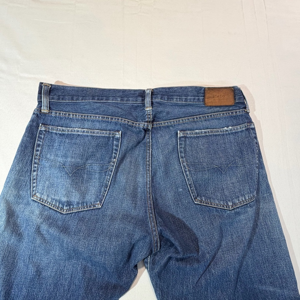 Polo Ralph Lauren The Hampton Relaxed Straight Jeans 36x34 Medium Wash Preppy - Picture 4 of 7